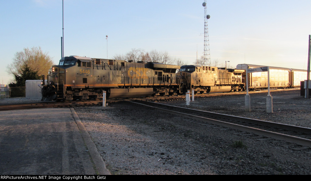 The only east bound train of the day....